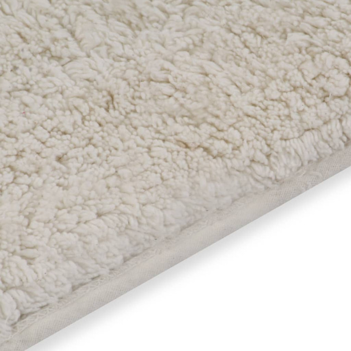 Kopalniške preproge 2 kosa blago bele barve